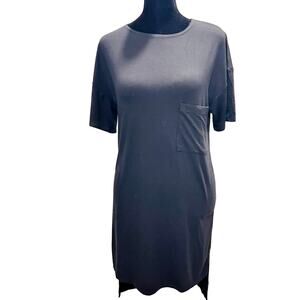 Go Couture Pocket Day Tunic High Low Modal Top Size M
